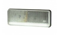 LAMPA OBRYSOWA LED 12/24V BIAŁA Z ODBLASKIEM