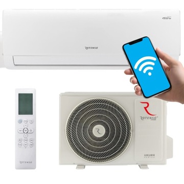 Klimatyzacja ścienna Rotenso UKURA 3,5kW WIFI Łatwy Montaż Klimatyzator