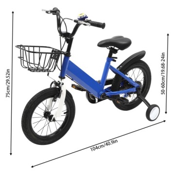 ПОДХОДИТ СИНИЙ ДЕТСКИЙ ВЕЛОСИПЕД 14 ДЮЙМОВ