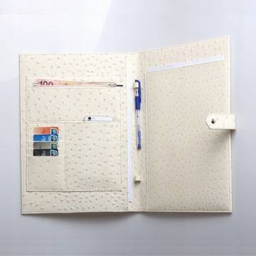 Alirattan nowy PU Leather Business Folder luksuso