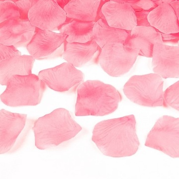 PŁATKI RÓŻ DEKORACYJNE 100szt JASNORÓŻOWE ŚLUB
