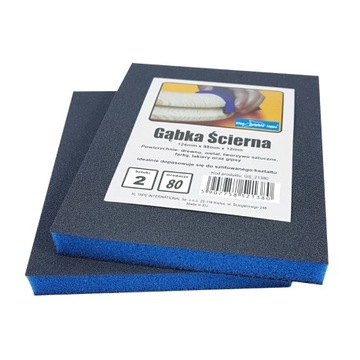 Gąbka ścierna 124x98 gr.80 BLUE
