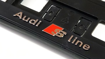 RAMKA TABLICY REJESTRACYJNEJ AUDI SLINE S LINE 3D