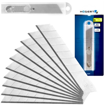 OSTRZA ŁAMANE do noża wymienne TAPECIAKA tapet SK5 18mm HOEGERT mocne 10szt