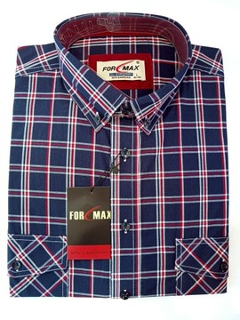 Koszula męska w kratkę dł.rękaw FORMAX FOR MAX 42/43 rozm. XL 03