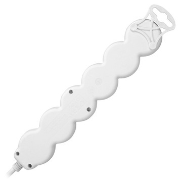 ПЯТИЧАСТНЫЙ УДЛИНИТЕЛЬНЫЙ КАБЕЛЬ 1,5 МЕТРА БЕЛЫЙ ПЕРЕКЛЮЧАТЕЛЬ