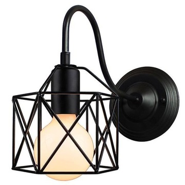 LED E27 Iron Simple Light Cage Wall Light (B)