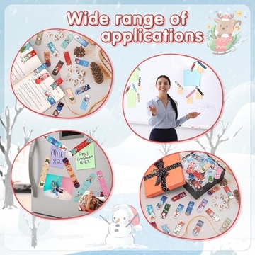 30 МАГНИТНЫХ РОЖДЕСТВЕНСКИХ ЗАКЛАДОК, МАГНИТЫ, КНИГИ, РОЖДЕСТВЕНСКИЕ ЗАКЛАДКИ