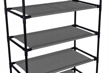 ШКАФ ДЛЯ ОБУВИ ОРГАНИЗАТОР МАТЕРИАЛ ОБУВЬ КНИЖНЫЙ ШКАФ ПОДСТАВКА ПОЛКИ СЕРЫЙ СТОЛБ