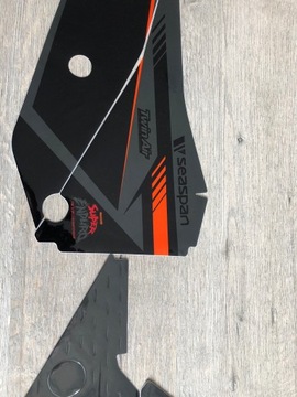 KTM EXC 08-11 okleina BLACK GRAY z ITALII CUBAMOTO