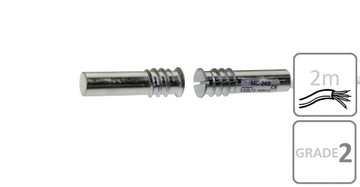 MC 240 KONTAKTRON CZUJKA CZUJNIK MAGNETYCZNY WPUSZCZANY SREBRNY ALARMTECH
