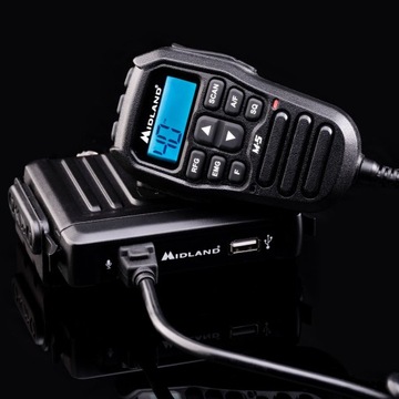 CB РАДИО В ГРУШЕ MIDLAND M-5 + МАЛЕНЬКАЯ МАГНИТНАЯ АНТЕННА MIDLAND LC59 72см