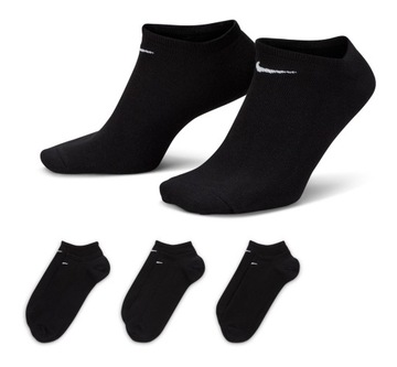 SKARPETY NIKE STOPKI 3-PAK CZARNE SKARPETKI 42-46