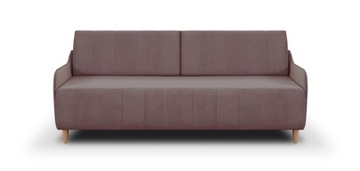 Kanapa sofa 3 os z funkcją spania BEST różowa