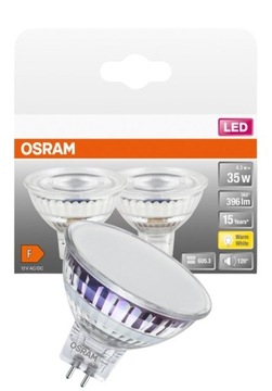 Żarówka LED MR16 4.3W GU5.3 2700K 396lm 120° - 2pack Osram