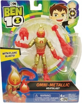 BEN 10 FIGURKA HEATBLAST OMNI-METALLIC KOSMITA