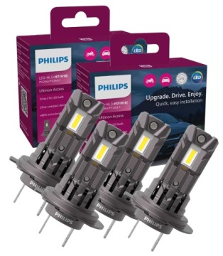 PHILIPS ŻARÓWKI LED H7 / H18 ULTINON ACCESS 12V ŁATWA WYMIANA 4 szt