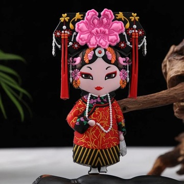 Peking Opera Masks Creative Three-Dimensional Characters Refrigerator Stick