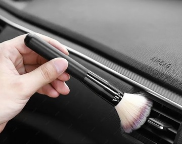 ZESTAW DETAILING CAR 2w1 DO AUTA SAMOCHODU MIĘKKI PĘDZELEK + PĘDZEL Z ETUI