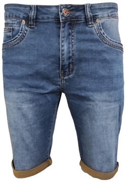 Spodenki Męskie Jeansowe Krótkie Spodnie Jeans W38