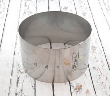 РЕГУЛИРУЕМАЯ ЛЕНТА ДЛЯ ТОРТА RANT ДЛЯ ВЗРОСЛЫХ ДИАПАЗОНОВ 14-20 H12см