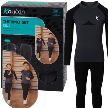 Комплект термоактивного белья, штаны, толстовка, 134-140.