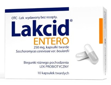 LAKCID Entero 250mg probiotyk biegunka lek 10 kaps