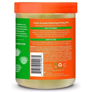 CANTU Avocado Hydrating Gel гель для вьющихся волос