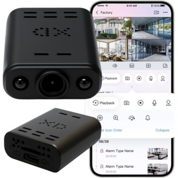 Mini Wifi Kamera Špionážní Skrytá Android Dálkové Ovládání Senzor Pohybu