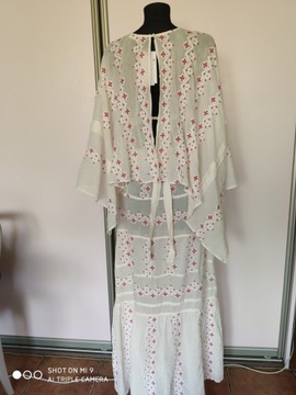 RESERVED- sukienka maxi z etnicznym wzorem - S
