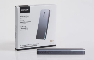Внешний корпус для SSD UGREEN CM777 NVMe SATA 20 Гбит/с USB-C