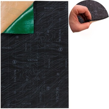 Самоклеящийся коврик напольный шумоизоляционный СтП Магма автошумоизоляция 6мм