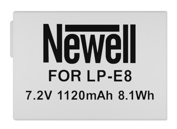 Bateria Newell LP-E8 do Canon 550D 650D 700D