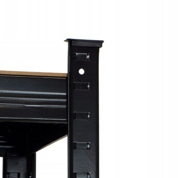 Полка складская металлическая 3в1 220х90х40см 1050кг черная