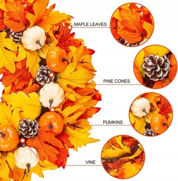 Эксклюзивный БОЛЬШОЙ ОСЕННИЙ ДВЕРНОЙ ВЕНОК Венок