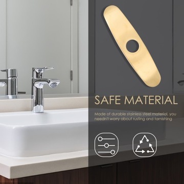 Панель для смесителя Золотой декор для смесителя