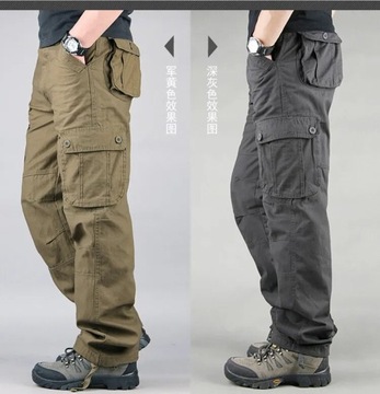 Handsome men's pants overalls cargo pants men loos