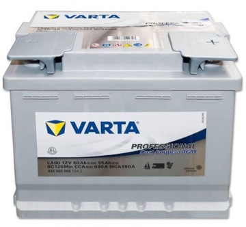 VARTA PROFESSIONAL AGM LA60 60Ah 680A JACHT,KAMPER