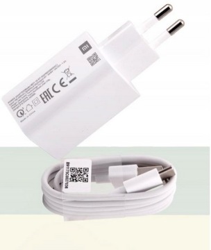 Оригинальное ЗАРЯДНОЕ УСТРОЙСТВО XIAOMI 3A + БЕСПЛАТНЫЙ КАБЕЛЬ