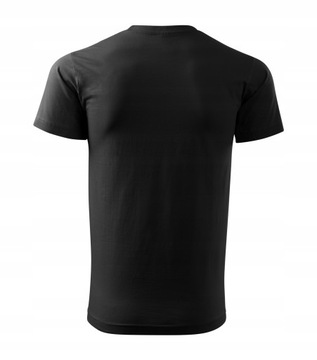 Koszulka męska PREMIUM r.4XL kolor czarny, czarna