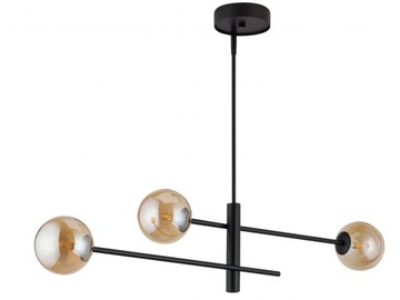 SIGMA Nowoczesna lampa LED ORO 3 BURSZTYNOWY lampa wisząca LED