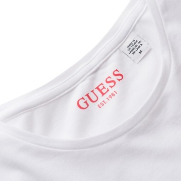 Guess t-shirt męski biały slim fit oryginał U97G02JR003-A009 XXL