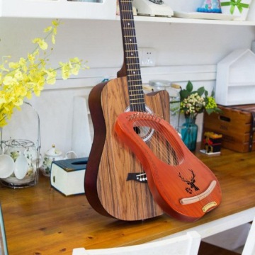 1ZEST LYRA SET 10 STRINGS ROSEWOOD COLOURED HARP