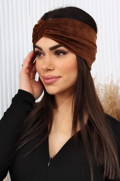 ПОВЯЗКА НА ГОЛОВУ ЖЕНСКАЯ УШИ КРУЖКИ ТЮРБАН УЗЕЛ ТЕПЛЫЙ ТОНКИЙ ВЕЛЮРОВЫЙ ЦВЕТ