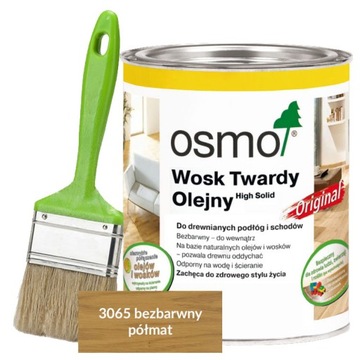 OSMO 3065 0,75L | półmat | olej z pędzlem