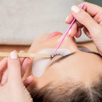 Mikro aplikatory bezwłókienkowe przedłużanie rzęs 100szt 2mm RÓŻOWE SEOL