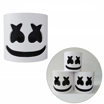 DJ MASK LED MARSHMALLOW ИЗ ПЕНЫ КАПЮШОН С ПОДСВЕТКОЙ ДЛЯ ВЕЧЕРИНКИ MASKIPL