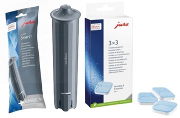 Filtr JURA Claris Smart+, Tabletki Odkamieniające 9szt JURA Zestaw