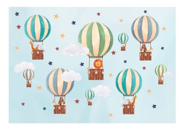 Fototapeta DZIECIĘCA Zwierzęta Balony 368x254