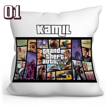 GTA GRAND THEFT AUTO ПОДУШКА + ИМЯ